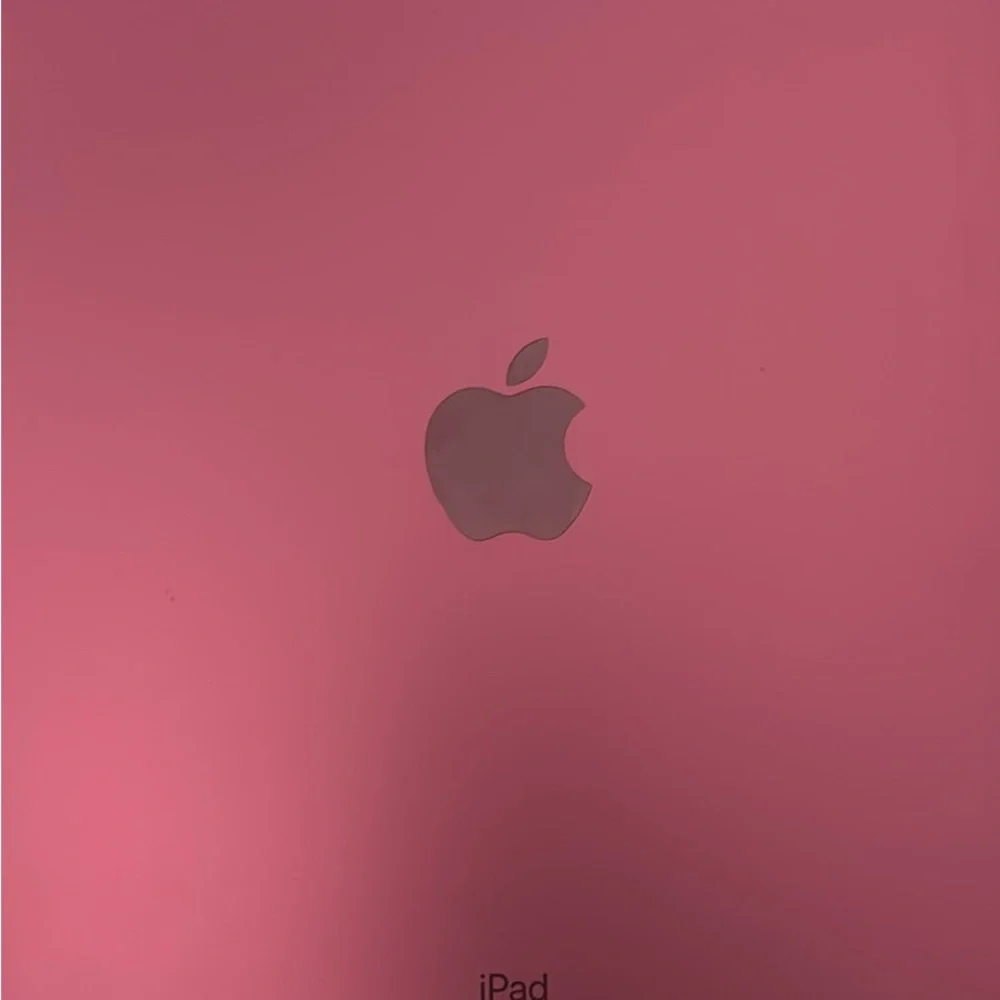 Apple Pink Tablet Sleek Design Iconic Logo